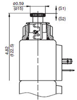 Option A Detented for 4-Way, 3 Position, Direct Acting, Spool Type Valve (WK10G-01)