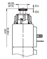 Option M Non-Detented for 4-Way, 3 Position, Direct Acting, Spool Type Valve (WK10G-01)