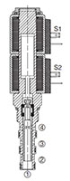 4-Way, 3 Position, Direct Acting, Spool Type Valve (WK10J-01)