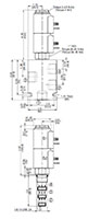 Dimensional Image for 4-Way, 3 Position, Direct Acting, Spool Type Valve (WK10J-01)