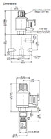 Dimensional Image for Poppet Type Solenoid Valves, Normally Open, Pilot Operated (2610209) WS06Y-01