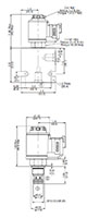 Dimensional Image for Poppet Type Solenoid Valves, Normally Closed, Pilot Operated (WS06Z-01)