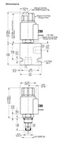 Dimensional Image for Poppet Type Solenoid Valves, Normally Open, Pilot Operated (WS08Y-01)