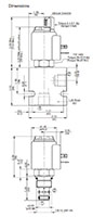 Dimensional Image for Poppet Type Solenoid Valves, Normally Closed, Pilot Operated (WS10Z-01)