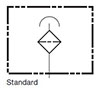 Hydraulic Symbol for Breathers, BF 3 (Standard)