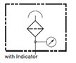 Hydraulic Symbol for Breathers, BF 7 (with Visual Indicator)