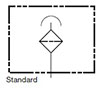 Hydraulic Symbol for Breathers, BF 7 (Standard)