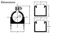 Dimensional Image for Cush (Cushion Clamps)