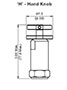 Adjustment Options ‘H’ - Hand Knob for DB Pressure Relief Valve, Direct Acting, Poppet Type (DB08A-01)