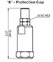 Adjustment Options ‘K' - Protective Cap for DB Pressure Relief Valve, Direct Acting, Poppet Type (DB08A-01)