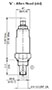 Adjustment Options ‘V’ - Allen Head (std) for DB Pressure Relief Valve, Direct Acting, Poppet Type (DB08A-01)