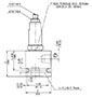 Dimensional Image for DB Pressure Relief Valve, Direct Acting, Poppet Type (DB08A-01)
