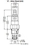 Adjustment Options ‘V’ - Allen Head (std) for DB Pressure Relief Valve, Direct Acting, Poppet Type (DB10P-01)