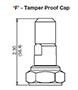 Adjustment Options ‘F’ - Tamper Proof Cap for DB Pressure Relief Valve, Direct Acting, Poppet Type (DB12P-01)