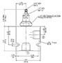 Dimensional Image for DB Pressure Relief Valve, Direct Acting, Poppet Type (DB12P-01)