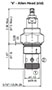 Adjustment Options ‘V’ - Allen Head (std) for DB Pressure Relief Valve, Direct Acting, Poppet Type (DB16P-01)