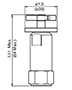 Adjustment Options ‘H’ - Hand Knob for DR Pressure Reducing/Relieving, Direct Acting, Spool Type (DR08-01)