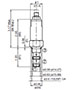 Adjustment Options 'V' Allen Head (std) for DR Pressure Reducing/Relieving, Direct Acting, Spool Type (DR08-01)
