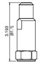 Adjustment Options ‘F’ - Tamper Proof Cap for DR Pressure Reducing/Relieving, Direct Acting, Spool Type (DR10-01)