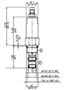 Adjustment Options 'V' Allen Head (std) for DR Pressure Reducing/Relieving, Direct Acting, Spool Type (DR10-01)