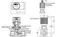 Dimensional Image for Valves, In-Line Flow Control w/Check