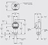 Dimensional Image for EDS 34XX Pressure Switch (908631)