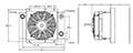 Dimensional Image for Size 1.5 Type ELD Cooling System