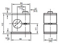 Dimensional Image for Clamps, DIN 3015 - Light Duty - HRL (Sizes 0)