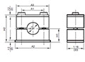 Dimensional Image for Clamps, DIN 3015 - Light Duty - HRL (Sizes 1 - 8)