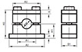 Dimensional Image for Clamps, DIN 3015 - Heavy Duty