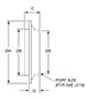 Dimensional Image for HTMS TWF Tank Weld Flanges