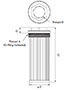 Dimensional Image for HTMS Tank Mounted Strainers (2078472)