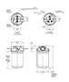 Dimensional Image for In-Line Spin-On Filter - MF Series (250 PSI)
