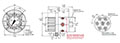 Dimensional Image for MS / MSL 2 Gauge Isolators