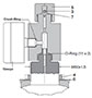 Permanent Gauging Block Bottom Repairable Bladder with Gas Valve