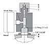 Permanent Gauging Block Bottom Repairable Bladder