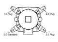 Clogging Indicator Locations for In-Tank Mobile Return Line Filter - RFM Series (145 PSI) (210/270)