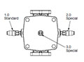 Clogging Indicator Locations for In-Tank Mobile Return Line Filter - RFM Series (145 PSI) (661/851)