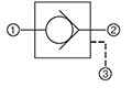 Hydraulic-Symbol for RP Cartridge Valves-Check Valves and Load, Poppet Type