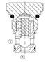 RV Cartridge Valves-Check Valves and Load, Ball Type (RV06A-01)