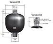 Dimensional Image for Type SBO Diaphragm Accumulators (378191)