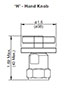 Adjustment Options for SD Flow Control Valves, Needle, Poppet Type SD08-01-('H'-Hand Knob)