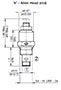 Adjustment Options for SD Flow Control Valves, Needle, Poppet Type SD08-01-('V'-Allen Head (std))