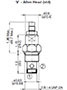 Adjustment Options for SD Flow Control Valves, Needle, Poppet Type SD10-01-('V'-Allen Head (std))