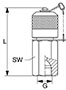 Dimensional Image for 1620 Series Test Points/Hoses (6003793)