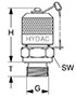 Dimensional Image for 1620 Series Test Points/Hoses (6007200)