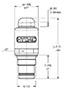 Dimensional Image for VD: High Pressure Type BM: Visual Manual Reset