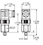 Dimensional Image for VMF-VR: Low Pressure / Return Type D: Visual & Electrical Switch (307853)