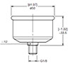Dimensional Image for VMF-VR: Low Pressure / Return Type E/ES: Gauge (1282504)