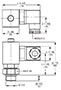 Dimensional Image for VMF-VR: Low Pressure / Return Type LE: Visual & Electrical Switch (1267121)